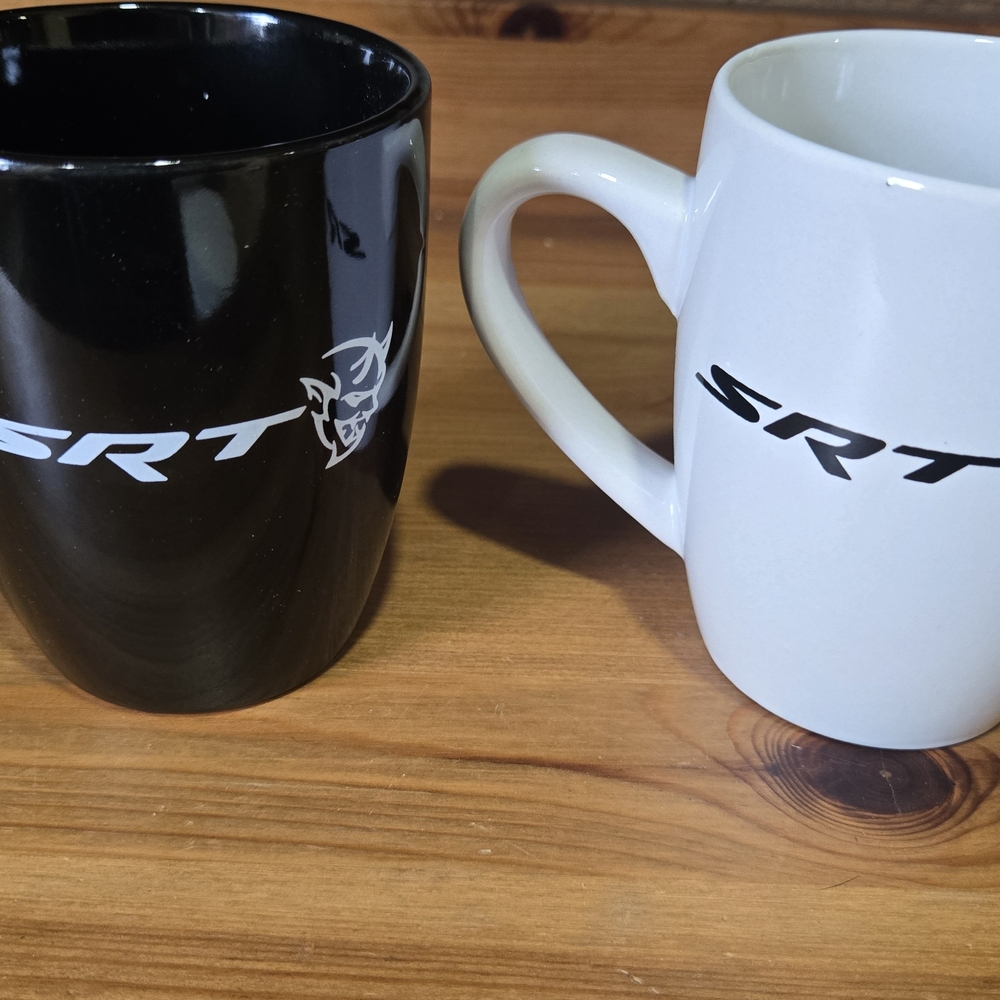 Mopar SRT Hellcat Black and White Mug Set